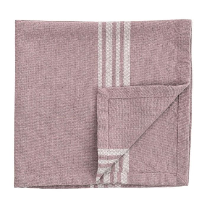 Stripe Cotton Napkin in Blush Set of 4 1