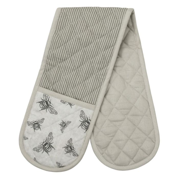 Natural Cotton Bee Double Oven Glove 1