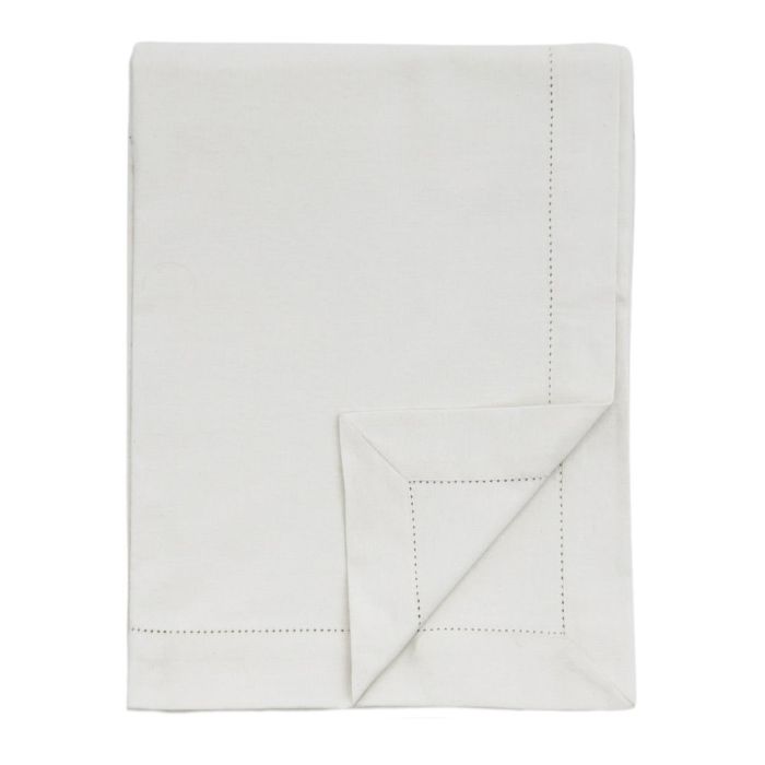 Pure White Organic Cotton Tablecloth 320x180cm 1
