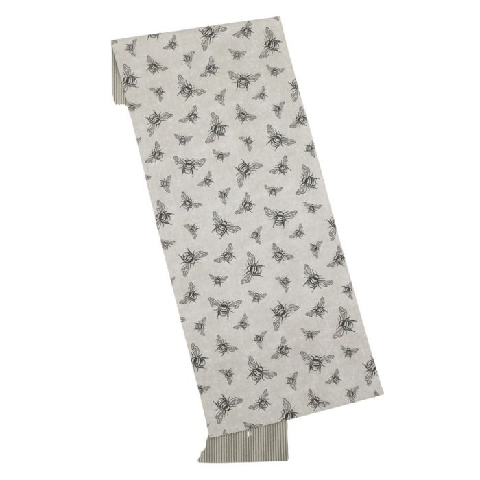 Natural Cotton Bee Reversible Table Runner 180cm 1