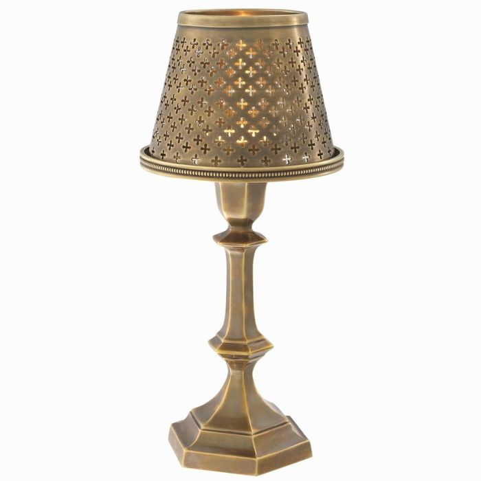 Eichholtz Maillon Tea Light Lamp in Vintage Brass 1