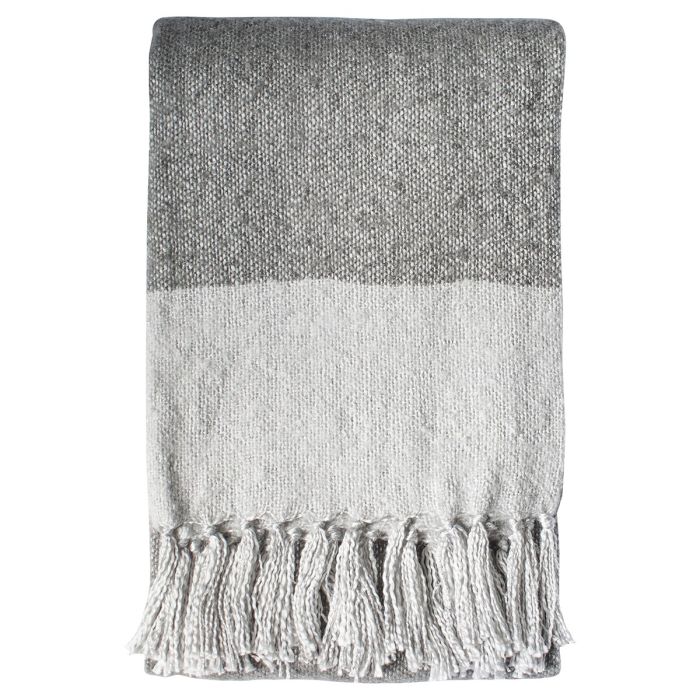 Pavilion Chic Throw Blanket Two Tone Falkirk in Grey 2