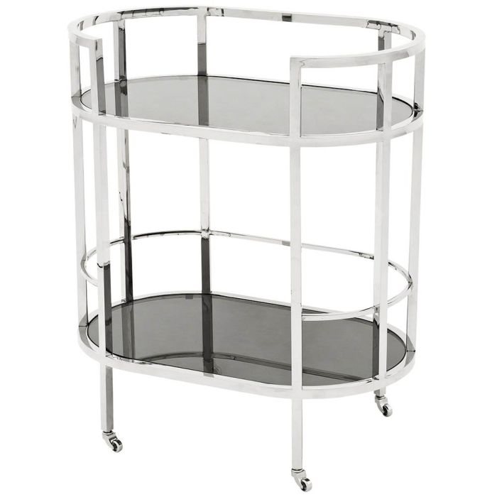 Eichholtz Trolley Townhouse in Polished Steel 1