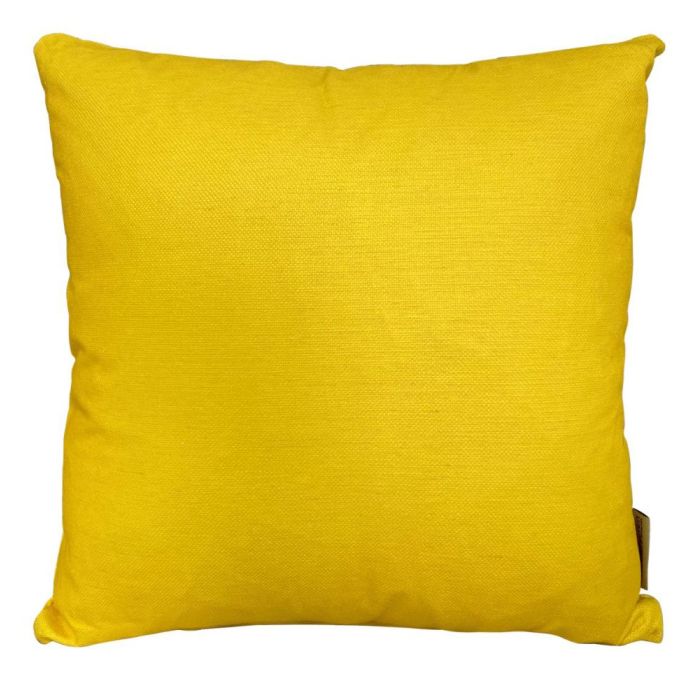 Bramblecrest Plain Lemon Outdoor Scatter Cushion 1
