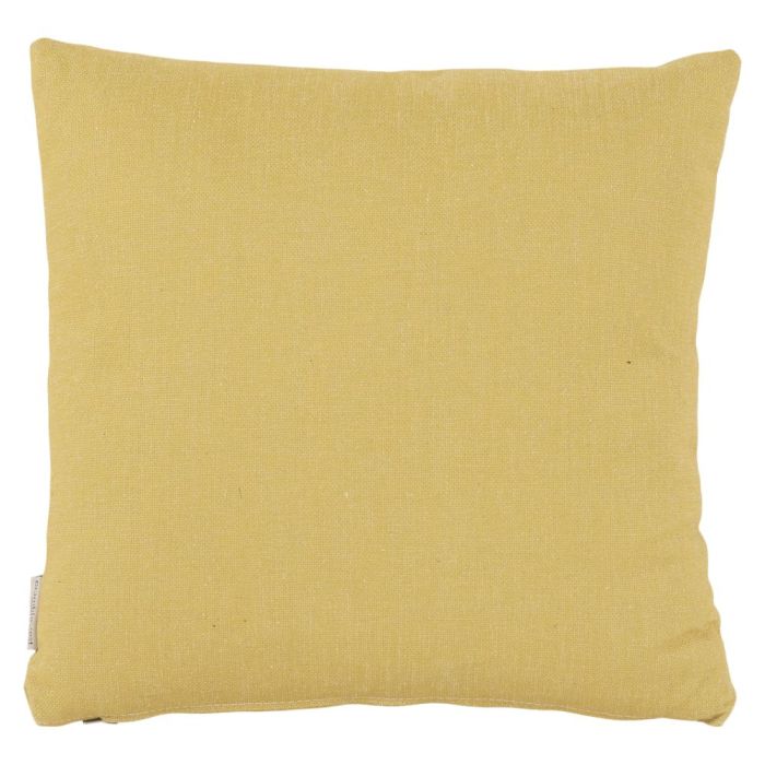 Bramblecrest Plain Yellow Outdoor Scatter Cushion 1