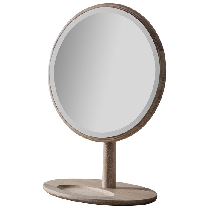 Pavilion Chic Vanity Mirror Nordic in Washed Oak 2