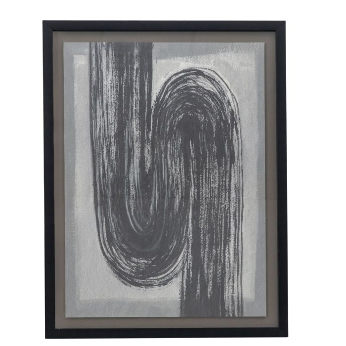 Meander Abstract Framed Art Taupe 1