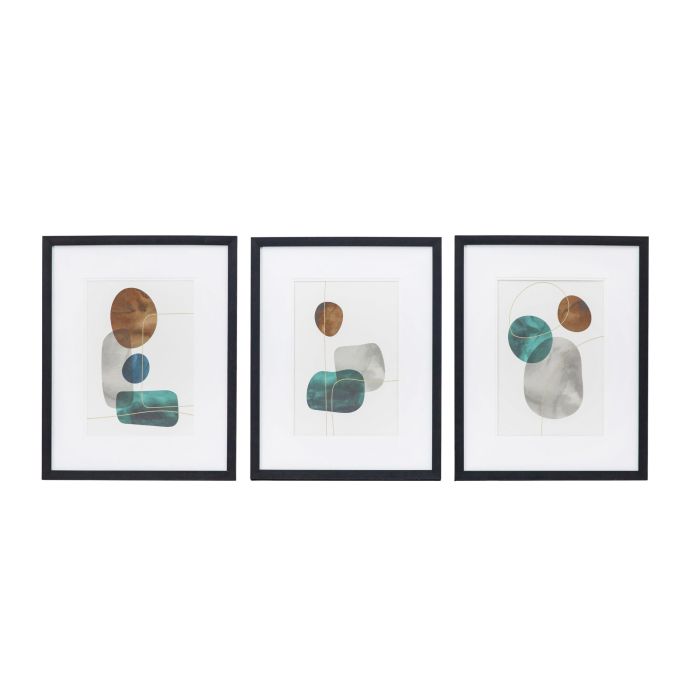 Seattle Set of 3 Abstract Art 1