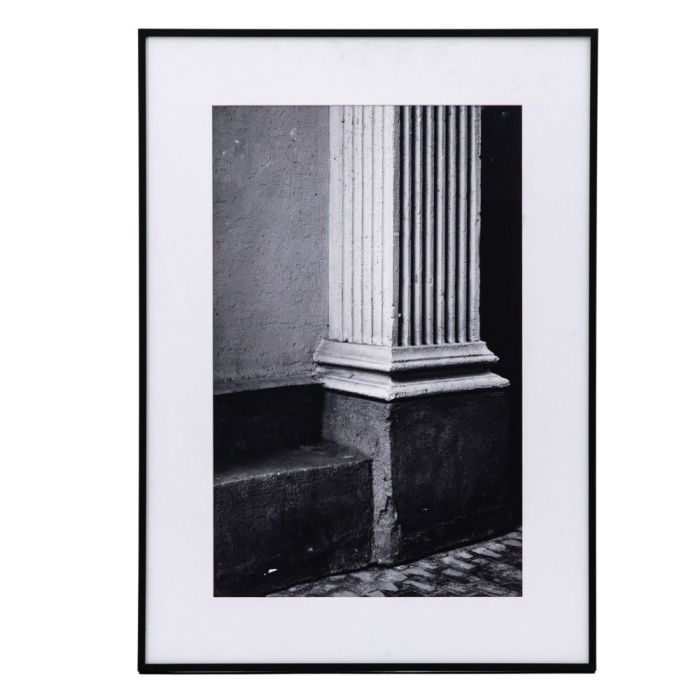 Column Black & White Photograph Print Framed 1