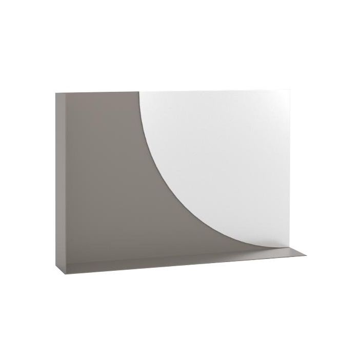 Calligaris Wall Mirror with Shelf Kim in Grey Taupe 1