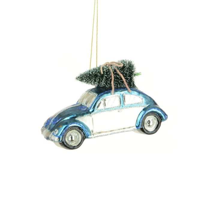 Tree Decoration Glass Beetle with Tree H.10cm 1