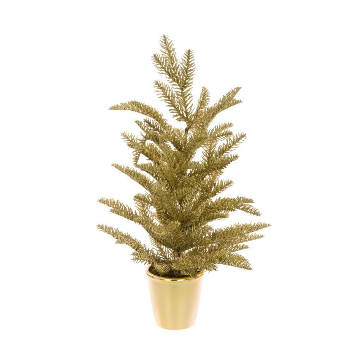 Christmas Tree in Pot Gold H.61cm 1