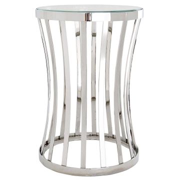 Chilton Side Table in Silver