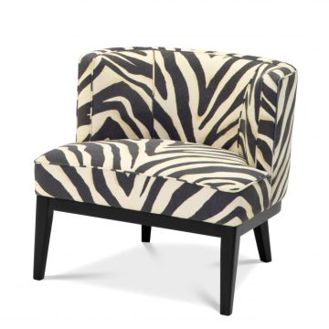 Chair Baldessari in Zebra Print
