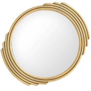Cesario Round Wall Mirror - Gold