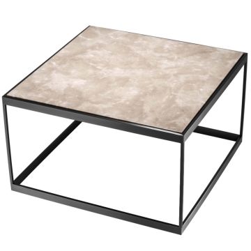 La Quinta Side Table with Marble
