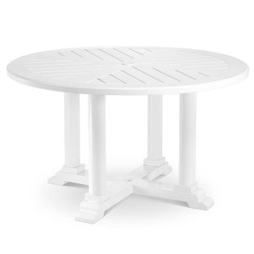 Bell Rive Small Round Dining Table in White
