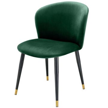 Dining Chair Volante in Green Velvet