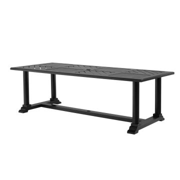 Bell Rive Rectangular Dining Table in Black