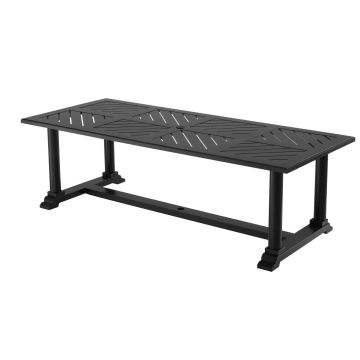 Bell Rive Rectangular Dining Table in Black