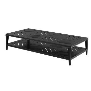 Bell Rive Rectangular Coffee Table in Black