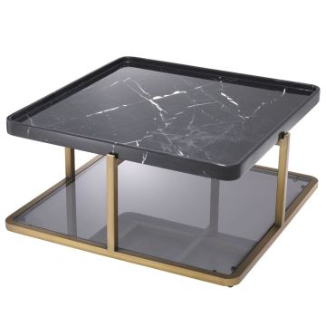 Grant Coffee Table in Black Marble