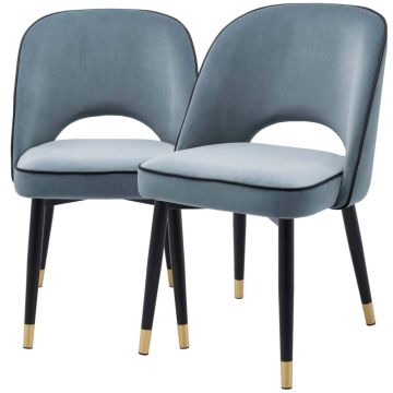 Cliff Dining Chairs Set of 2 - Blue
