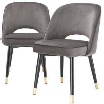 Cliff Dining Chairs Set of 2 - Grey
