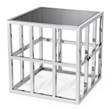 Lazare Side Table in Stainless Steel