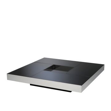 Allure Coffee Table with Smoke Mirror Top