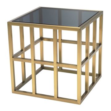 Lazare Side Table in Brushed Brass