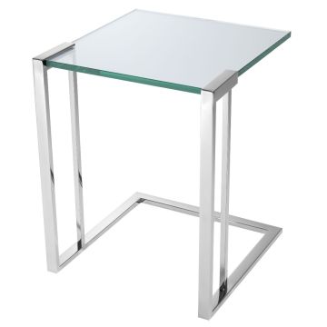 Perry Side Table in Stainless Steel