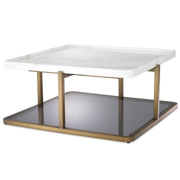 Grant Coffee Table in White Marble