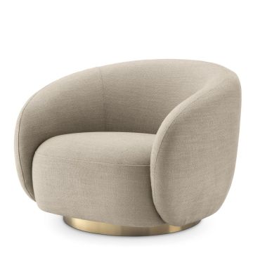 Brice Swivel Chair in Sand