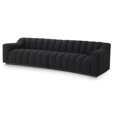 Kelly Large Sofa in Black Boucle