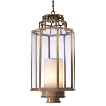 Monticello Ceiling Lantern Medium in Brass