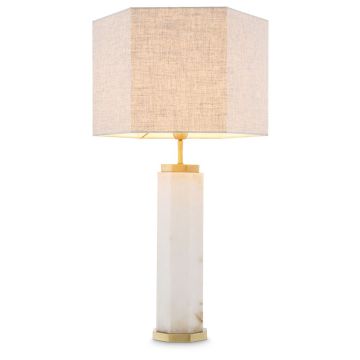 Newman Table Lamp in Alabaster
