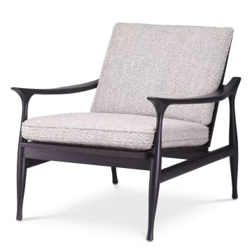 Manzo Chair in Grey & Black