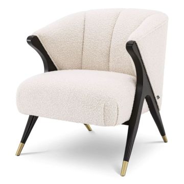 Pavone Chair in Boucle Cream