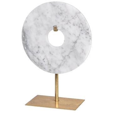 Marble & Gold Standing Ornament - Small