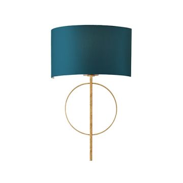 Vermont Gold Wall Light in Teal