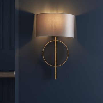 Vermont Gold Wall Light in Mink