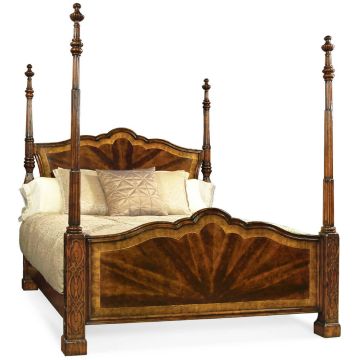Four Poster Bed Chippendale in Mahogany