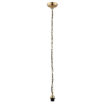 Austell Chain Pendant Light in Antique Brass