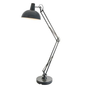 Huntingdon Adjustable Arm Floor Lamp - Grey