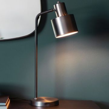 Arlington Steel Desk Lamp - Silver