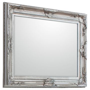 Issac Baroque Silver Mirror