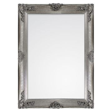 Baines Baroque Wall Mirror - Silver