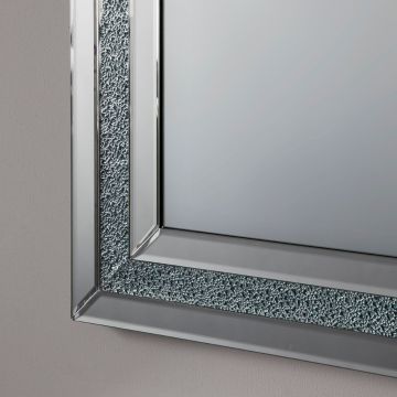 Zoe Silver Crackle Mirror