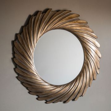 Finsbury Swirl Wall Mirror - Gold